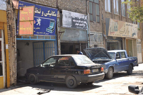 صدور اخطار به مغازه‌های تعمیرات خودرو در تقاطع نماز و بلوار جمهوری اسلامی